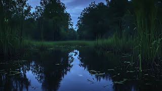 Sleep Better with Swamp Sounds Crickets and Frogs [upl. by Arriaes]