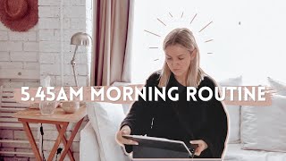 My 545am Morning Routine ☀️ Inspiring n’ Intentional [upl. by Aissela]