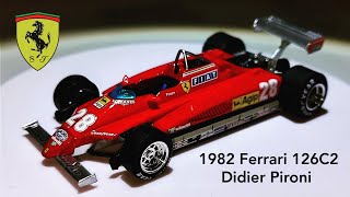 Ferrari 126C2 F1 1982 DPironi escala 143 [upl. by Eesdnyl203]