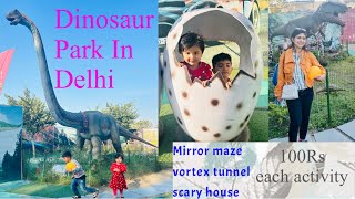 Dinosaur park delhi  Adventure island rohini  metro walk rohini park in delhi kids park in delhi [upl. by Jesse]