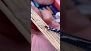 Can I extend my nails with a toothpick shorts nails nailart [upl. by Alehcim]