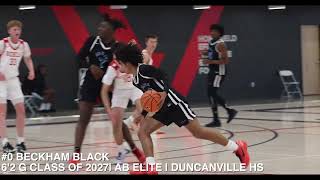 Beckham Black EYBL KANSAS CITY HIGHLIGHTS Class of 2027  Duncanville HS [upl. by Atteuqnas]