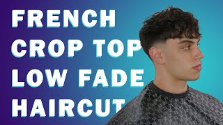 French Crop Top With a Low Fade  Tutorial [upl. by Atina]