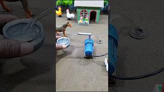 Diy mini tractor making mini motor water pump project horse videos  316 [upl. by Chelsea]