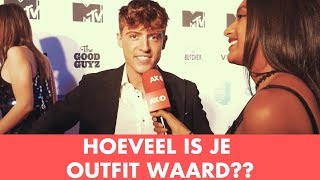 HOEVEEL IS JE OUTFIT WAARD MET BOEF LIL KLEINE MONICA GEUZE EN MEER MTV EMA AMSTERDAM [upl. by Izy]