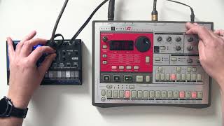 Korg Volca Nubass amp Electribe ER1 jam [upl. by Ecirtahs]