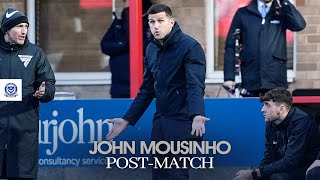 John Mousinho postmatch  Cheltenham Town 21 Pompey [upl. by Ocker897]