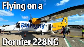 ⁴ᴷ⁶⁰ TRIP REPORT  Flying on Aurignys Dornier D228NG from Southampton to Alderney [upl. by Mikkanen]