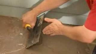 Floor Tile Mortar  Part 5  KeyingIn amp Spreading Tile [upl. by Melcher]