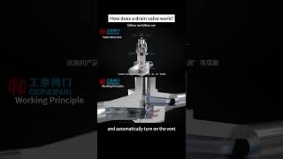 How does a drain valve work mechanical industrial Trap chemical pipeline [upl. by Yzus]