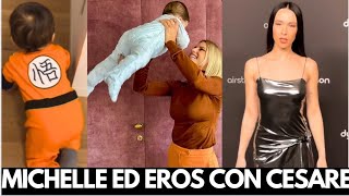 MICHELLE HUNZIKER ed Eros Ramazzotti stanno con Cesare mentre Aurora Ramazzotti va a eventi a Parigi [upl. by Fairleigh]