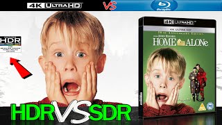 Home Alone 1990 HDR ANALYSIS 4K Blu Ray vs 1080p BD SDR 100nits TRUEDIFFERENCE WATCHINHDR [upl. by Idurt]