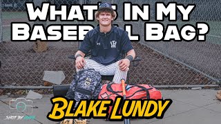 Whats In My Baseball Bag With Catcher Blake Lundy [upl. by Garber]