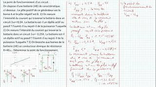 Point de fonctionnement dun circuit [upl. by Efar]