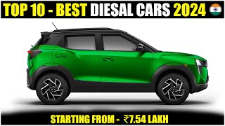 Top 10 Best Diesel Cars In India 2024 Mileage Price Features etc [upl. by Finlay157]