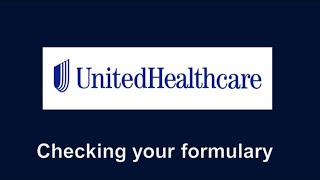 Help Checking Formulary United Healthcare [upl. by Aynatan]