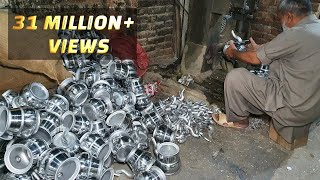 Silver Vessels Making Process  Metal Item Utensils Casting Skills [upl. by Carrol179]