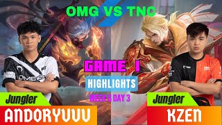 SMART OMEGA VS TNC PRO TEAM GAME 1 W6D3  OMG VS TNC GAME 1 HIGHLIGHTS mplphs14 fypシ゚viral fyp [upl. by Nanaj]