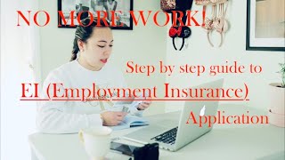 How to apply for EI Employment Insurance step by step application UPDATE Say Yes to MSCA [upl. by Anyar]