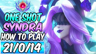 S HOW TO PLAY amp CARRY WITH SYNDRA MID GUIDE  FULL ONESHOT  Best Build amp Runes League of Legends [upl. by Marley]