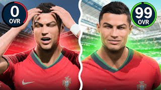 RONALDO 0 OVERALL OLDU  HER GOL 1 OVERALL ARTIYOR  FC 24 KARİYER MODU EURO 2024 ÖZEL [upl. by Firmin423]