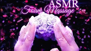 ASMR Brain Melting Massage with Foam on Microphone and Hands No Talking [upl. by Novert815]