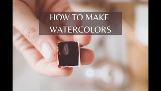 HOW TO MAKE WATERCOLORS WITH NATURAL PIGMENTS  NATURAL DYE [upl. by Menis]