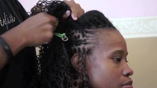 Sisterlocks tutorial Cascading pump hairstyle [upl. by Gasperoni]