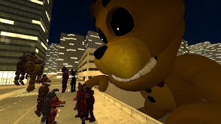 GMOD FNAF Freddy and the gang go to the Golden City [upl. by Nawtna]