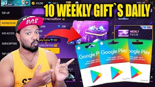 😍10 Weekly Gifts For My Real Darlings  Free Fire Live in Telugu freefirelive shortsfeed TGZARMY [upl. by Annavoeg371]