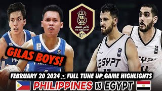 MAYABANG NA EGYPTIAN NAKAHARAP NG MGA PINOY  2024 Gilas Pilipinas vs Egypt Tune up Game Highlights [upl. by Nysilla]