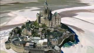 Le MontSaintMichel en 3D et en Photosavi [upl. by Dnomasor]