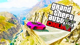 GTA 5 Funny Moments  Epic Canyon Jump Boxing Impossible Skill Test amp Quad Bikes GTA 5 Online [upl. by Nosrac826]