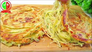 🚀KAÇ TARİF DENEDİM 😋 BU KADAR KAT KAT OLANI GÖRMEDİM 👌👌 TEL TEL AYRILAN LEZZETLİ KATMER ÇÖREK TARİFİ [upl. by Eisdnil]