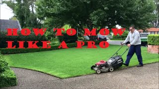 How To Mow A Lawn Like A Pro  Lawn Mowing Tips For A Great Looking Lawn  Lawn Care Tips [upl. by Nyllek]