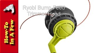 HowTo Install a new Ryobi Bump Feed Trimmer Head [upl. by Adnolay878]