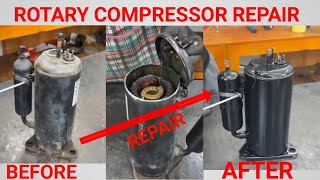 rotary compressor repair compressor repair kaise Karen how to repair rotary compressor [upl. by Otila]