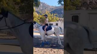 First time cantering bareback fypシ゚viral horse ottb horseenthusiast equestrian horsefan [upl. by Vachel]