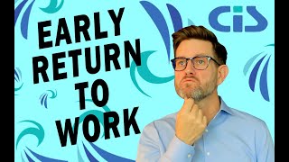 Maximizing Savings with Early Return to Work  Workers Comp Tips [upl. by Cyrillus350]