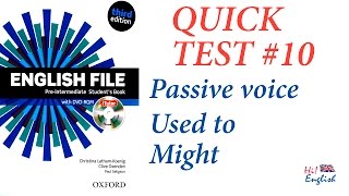 Quick Test 10 Preintermediate English File passive used to and might [upl. by Halette]