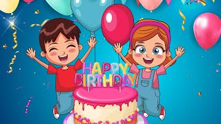 Happy Birthday To You Song  Googly Cartoon  Nursery Rhymes amp Kids Song [upl. by Sherm]