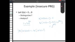 Lecture 8 Pseudo OneTime Pad [upl. by Sivrep]