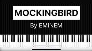 Easy Piano Tutorial Eminem  Mockingbird 🎹  BeginnerFriendly  eminem mockingbird pianolesson [upl. by Yblehs]