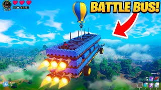 I Built the BATTLE BUS In Lego Fortnite GUIDE [upl. by Idzik805]