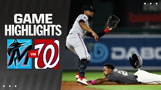 Marlins vs Nationals Game Highlights 91324  MLB Highlights [upl. by Arada355]