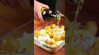 Creamy Garlic Onion Potatoes cooking [upl. by Ahsemrac]