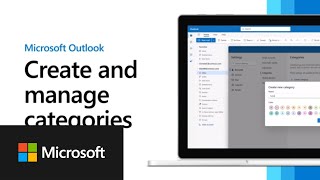 Create and manage categories in the new Outlook for Windows [upl. by Annahsohs370]