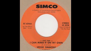 1979  Vessie Simmons – I Can Make It On My Own [upl. by Marlowe]