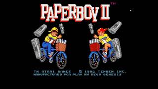 PAPERBOY II SEGA GENESIS RetroArch a couple trys [upl. by Martella]