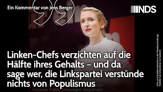 LinkenChefs verzichten auf Hälfte ihres Gehalts – sage wer sie verstünden nichts von Populismus [upl. by Wiggins]